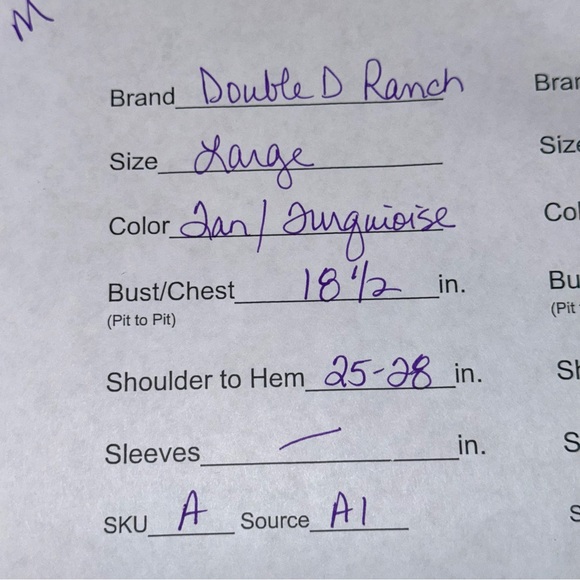 Double D Ranch Western Aztec Tank Racerback Boho Tunic L - Picture 10 of 10